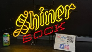 Shiner Bock neon sign