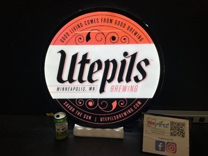 Utepils Brewing, Minneapolis, MN double-sided LED