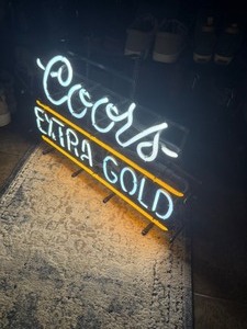 Coors Extra Gold neon sign