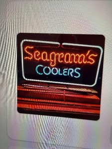 Seagrams Coolers neon sign