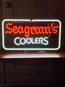 Seagrams Coolers neon sign
