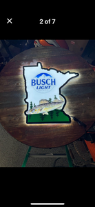 Busch Light, MN Walleye LED sign