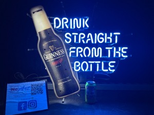 Guinness Drink Straight From the Bottle neon sign