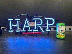Harp, neon sign