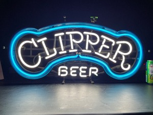 Clipper neon sign