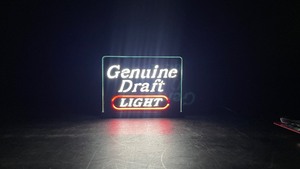 Genuine Draft Light, tabletop light, illuminated plate glass, 7.5 Hx 9.5 W x 5 D - JC15