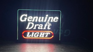 Genuine Draft Light, tabletop light, illuminated plate glass, 7.5 Hx 9.5 W x 5 D - JC15
