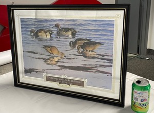 E&J Brandy and Ducks Unlimited 1993 Limited Edition mirror, numbered, NOS