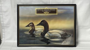 E&J Brandy and Ducks Unlimited 1995 Limited Edition mirror, signed and numbered, NOS