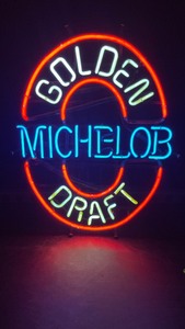 Michelob Golden Draft neon sign