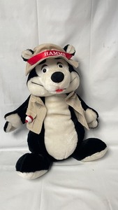 Hamms Beer plushie fishing bear