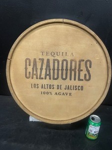 Cazadores Tequila barrel end, wall mounted sign