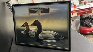 E&J Brandy and Ducks Unlimited 1995 Limited Edition mirror, numbered, NOS