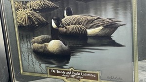 E&J Brandy and Ducks Unlimited 1997 Limited Edition, numbered mirror, NOS
