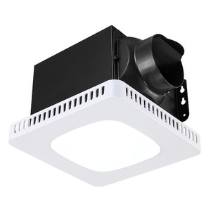 VEVOR 110 CFM Bathroom Exhaust Fan with LED Light Bathroom Vent 3 Gear Color Temp, Premium AC Motor Ceiling Fan