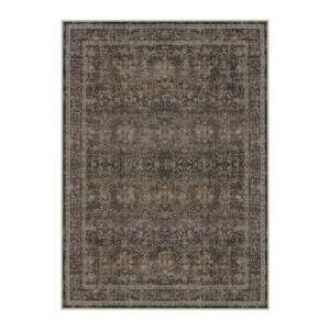 HaiiMeid Rose Garden Brown Vintage 3 ft. x 5 ft. Distressed All Over Design Area Rug