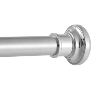Wudkey 120 in. Curtain Rod Tension Shower Curtain Rods in Silver Adjustable Spring Heavy Duty Rods for Bathroom Windows