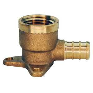 Apollo 12 in. Brass PEX-B Barb x 12 in. Female Pipe Thread Adapter 90-Degree Drop-Ear Elbow Jar (12-Pack)