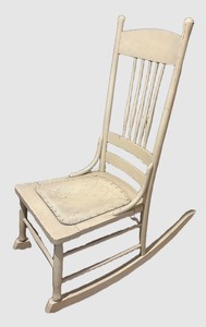 LBR2 - Vintage White Rocking Chair