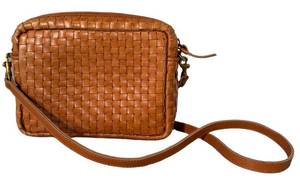 Clare V. Woven Leather Crossbody Bag