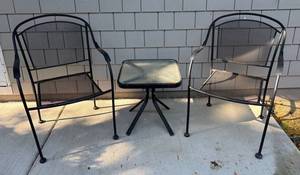 SY - Two Patio Chairs and Table