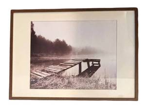 E - Framed Dock Print