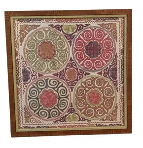E - Robert Allen Rio Swirl Cove Framed Upholstery Fabric