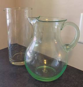 K - Two Glass Pitchers