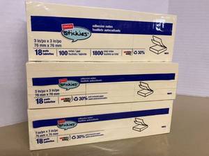 Staples Yellow Sticky Notes