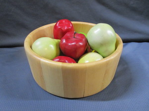Wooden Bowl With Fruit