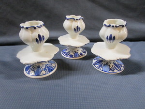 Blue & White Candle Holders