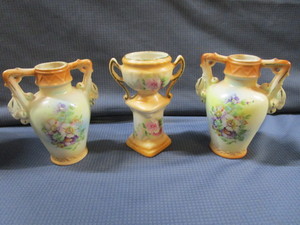 Ceramic Vintage Czech Vases