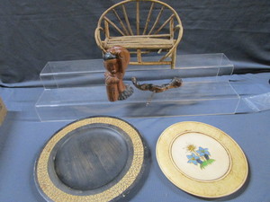 Wood Tree Hugger, Corkscrew, Plates
