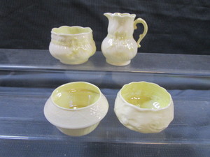 Irish Belleek Cream & Sugars