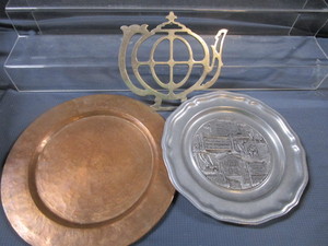 Hammered Copper, Pewter, Trivet