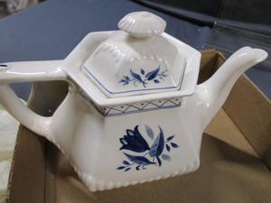 Silversmiths Water Pitcher, Ironstone Teapot