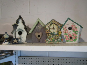Bird House, Clock, Luminary