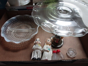 Cake Stand, Moonstone, Salt & Pepper