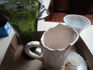 Vase, Pitcher, Tea Cup