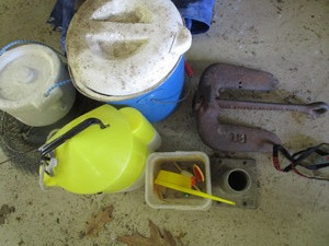 Minnow Buckets, Anchor, Net