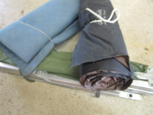 Folding Cot, Caddy, Sleeping Pads