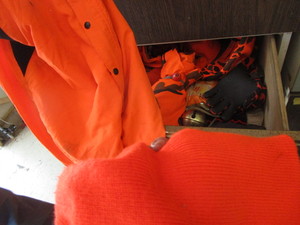 Blaze Orange Gloves, Hats