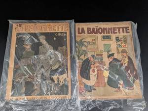 La Baionnette French Illustrated Magazine Covers (Lot of 2)