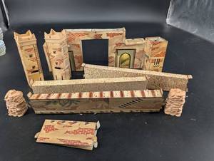 Cardboard Castle Building Set (Lot of 10)