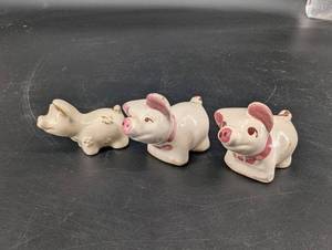 Ceramic Pig Figurines (Lot of 3)