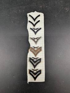 Metal Chevron Insignia Pins (Lot of 6)