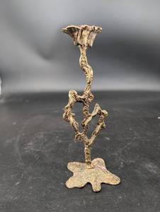 Ornate Brass Candlestick Holder