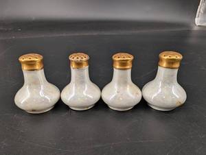 Iridescent Porcelain Salt Shakers (Lot of 4)