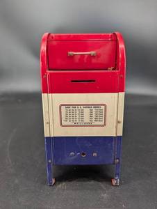 Vintage Metal Mailbox Coin Bank