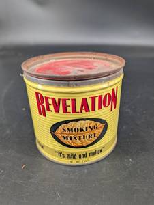 Vintage Revelation Smoking Tobacco Tin Can